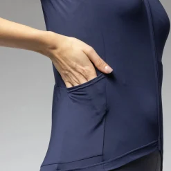 Maglia donna Ale Pragma Color Block Off Road - Blu scuro