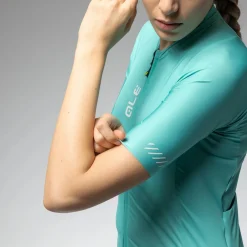 Maglia donna Ale Pragma Color Block - Verde acqua