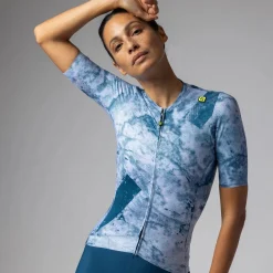 Maglia donna Ale PR-E Marble - Blu