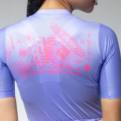 Maglia donna Ale PR-E Megabyte 2.0 - Azzurro