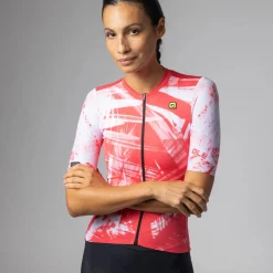 Maglia donna Ale PR-E Palm - Rosso