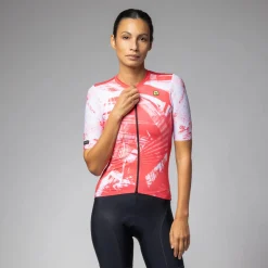 Maglia donna Ale PR-E Palm - Rosso