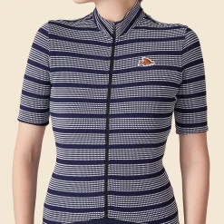 Maglia donna Cafe du Cycliste Francine - Blu