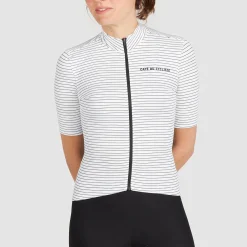 Maglia donna Cafe du Cycliste Francine - Bianco