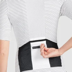 Maglia donna Cafe du Cycliste Francine - Bianco