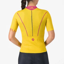 Maglia donna Castelli Anima Flow - Giallo
