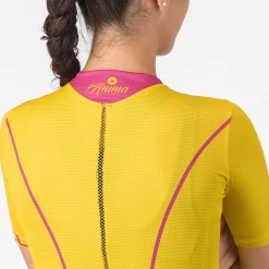 Maglia donna Castelli Anima Flow - Giallo