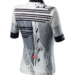 Maglia donna Castelli Astratta - Bianco nero