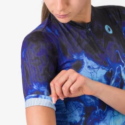 Maglia donna Castelli Cosmic Vortex - Blu