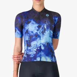 Maglia donna Castelli Cosmic Vortex - Blu