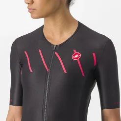 Maglia donna Castelli Free Speed 2 Race - Nero rosa