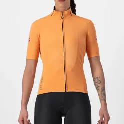 Maglia donna Castelli Perfetto RoS 2W Wind - Arancio