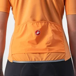 Maglia donna Castelli Perfetto RoS 2W Wind - Arancio