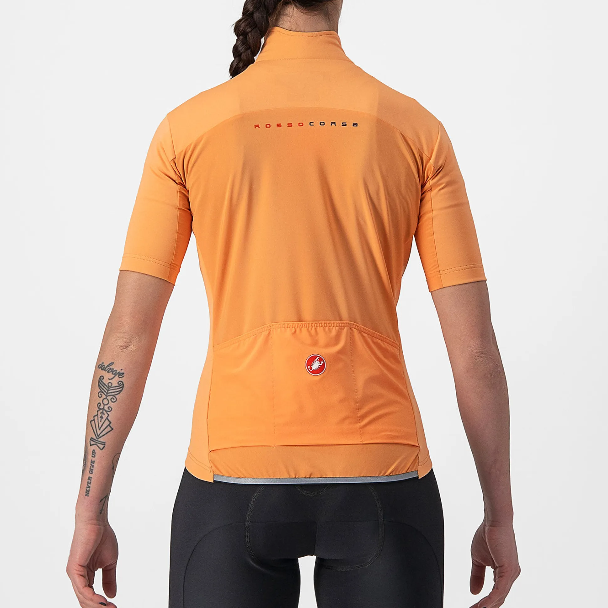 Maglia donna Castelli Perfetto RoS 2W Wind - Arancio