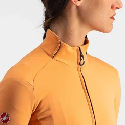 Maglia donna Castelli Perfetto RoS 2W Wind - Arancio