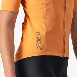 Maglia donna Castelli Perfetto RoS 2W Wind - Arancio