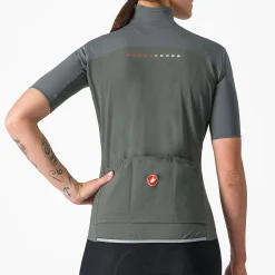 Maglia donna Castelli Perfetto RoS 2W Wind - Grigio