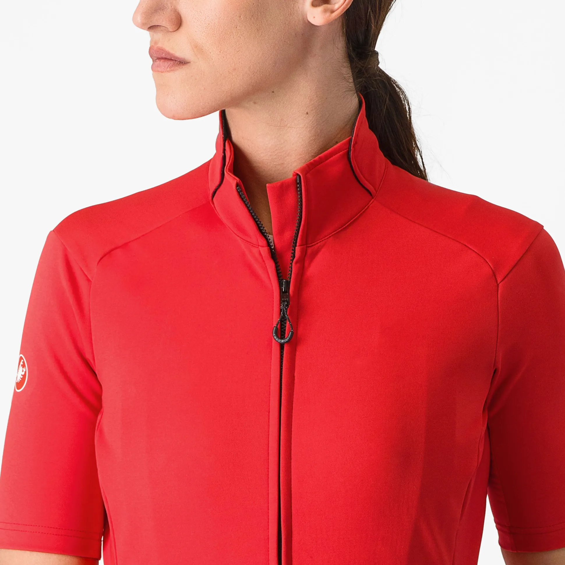 Maglia donna Castelli Perfetto RoS 2W Wind - Rosa scuro