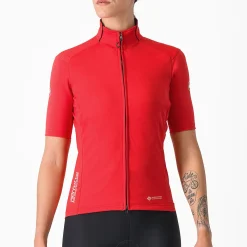 Maglia donna Castelli Perfetto RoS 2W Wind - Rosa scuro
