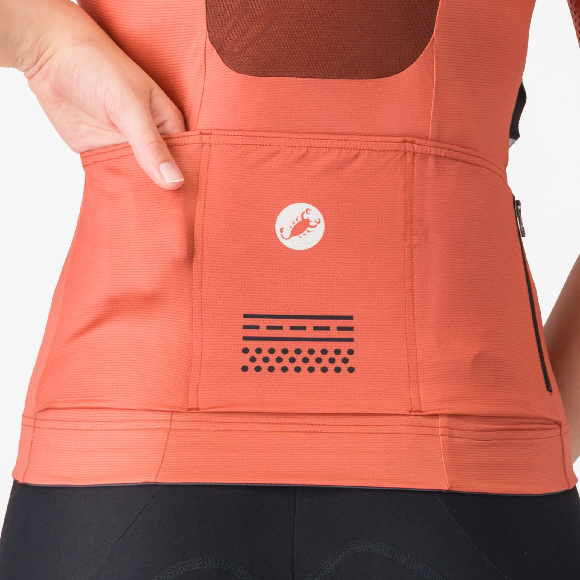 Maglia donna Castelli Unlimited Pro 2 - Arancio