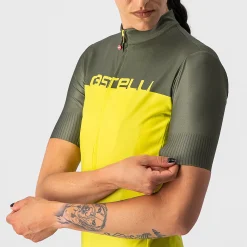 Maglia donna Castelli Velocissima - Giallo