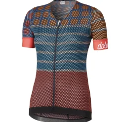 Maglia donna Dotout Dots - Azzurro fucsia