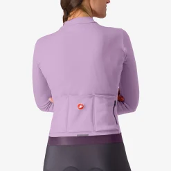 Maglia donna maniche lunghe Castelli Espresso Thermal - Lilla