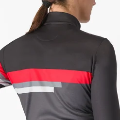Maglia donna maniche lunghe Castelli Tornare - Grigio