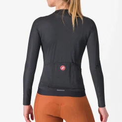 Maglia donna maniche lunghe Castelli Espresso - Nero