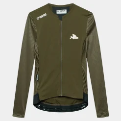 Maglia donna maniche lunghe Cafe du Cycliste Roxane - Verde