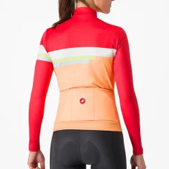 Maglia donna maniche lunghe Castelli Tornare - Arancio