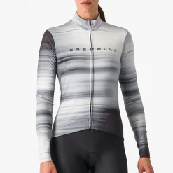 Maglia donna maniche lunghe Castelli Phase - Bianco