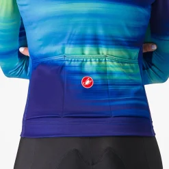 Maglia donna maniche lunghe Castelli Phase - Blu