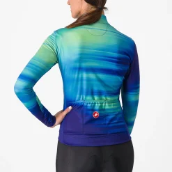 Maglia donna maniche lunghe Castelli Phase - Blu