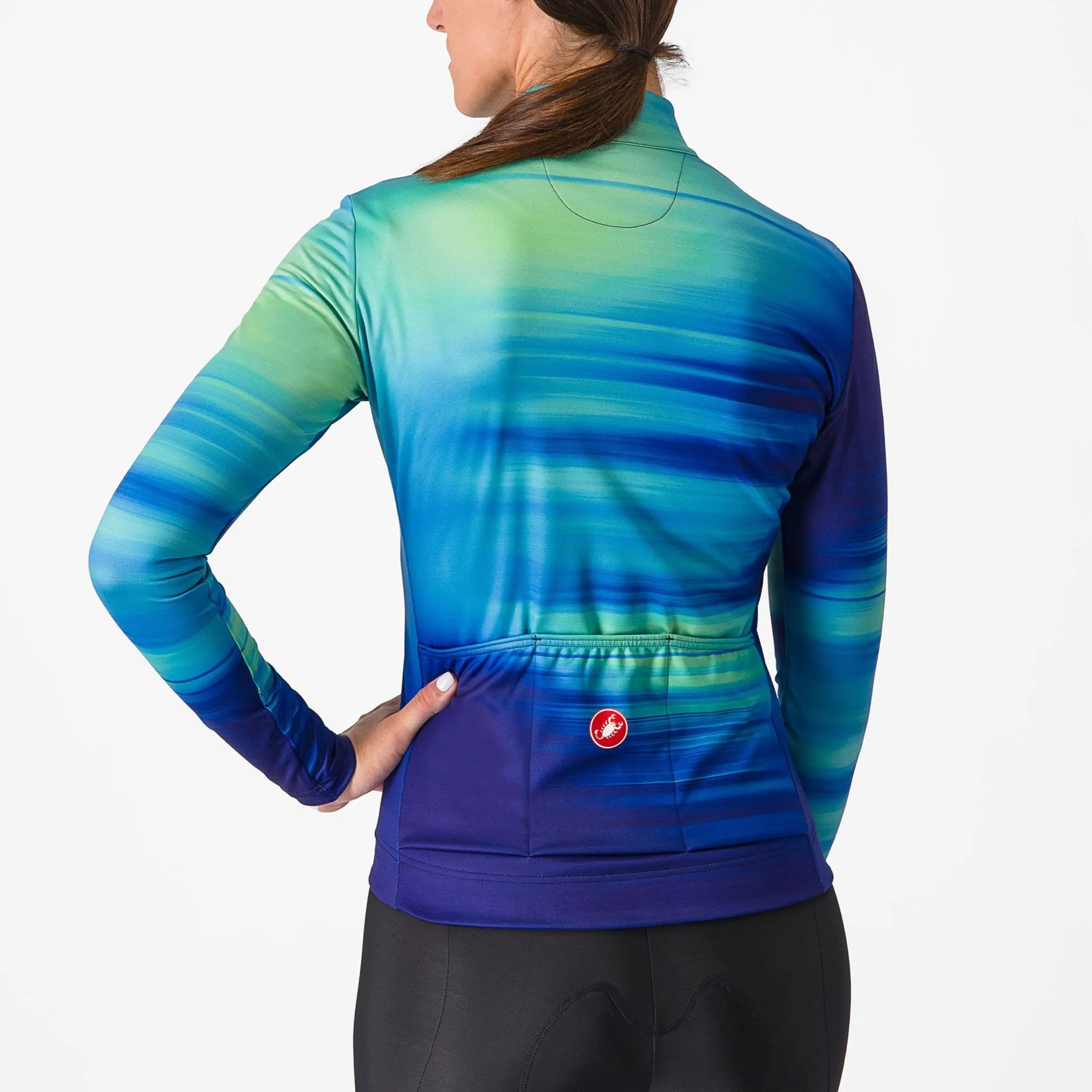 Maglia donna maniche lunghe Castelli Phase - Blu