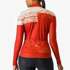Maglia donna maniche lunghe Castelli Unlimited Thermal - Rosso
