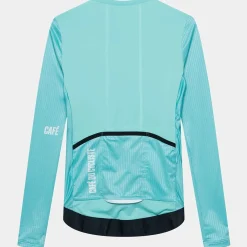Maglia donna maniche lunghe Cafe du Cycliste Roxane - Azzurro