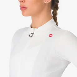 Maglia donna maniche lunghe Castelli Espresso Thermal - Bianco