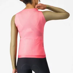 Maglia donna maniche lunghe Castelli Corretto - Rosa