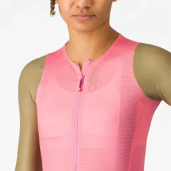 Maglia donna maniche lunghe Castelli Corretto - Rosa