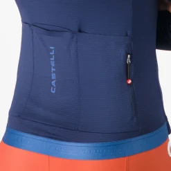 Maglia donna maniche lunghe Castelli Espresso 2 - Blu