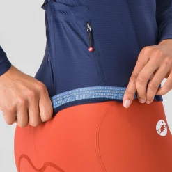Maglia donna maniche lunghe Castelli Espresso 2 - Blu