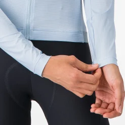 Maglia donna maniche lunghe Castelli Espresso 2 - Azzurro