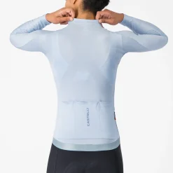 Maglia donna maniche lunghe Castelli Espresso 2 - Azzurro