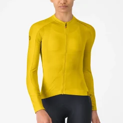 Maglia donna maniche lunghe Castelli Espresso 2 - Giallo