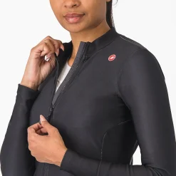 Maglia donna maniche lunghe Castelli Espresso Thermal - Nero