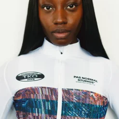 Maglia donna maniche lunghe Pas Normal Studios T.K.O. Mechanism - Bianco