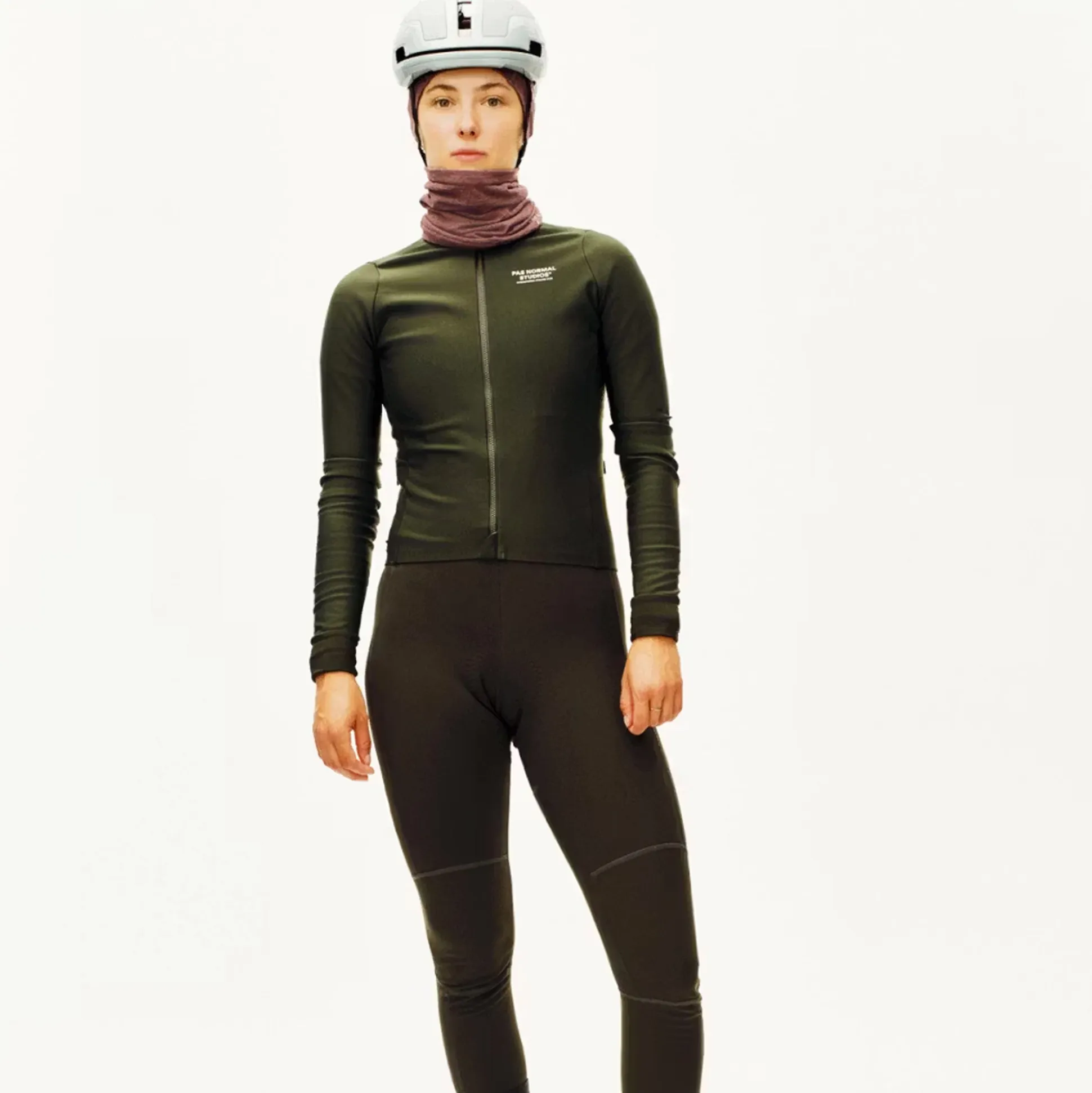 Maglia donna maniche lunghe Pas Normal Studios Mechanism Thermal - Verde scuro
