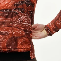 Maglia donna maniche lunghe Pas Normal Studios T.K.O. Mechanism - Rosso