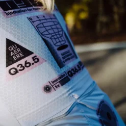 Maglia donna maniche lunghe Q36.5 Gregarius Hybrid Light Retrofuture - Bianco